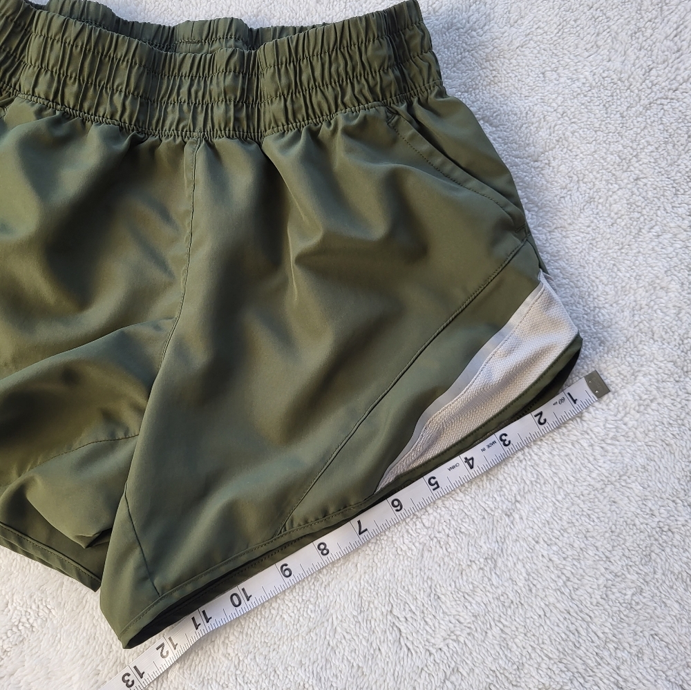 Athletic Works Triple Elastized Waist Green Gym Shorts Women's Size Small - Picture 6 of 7